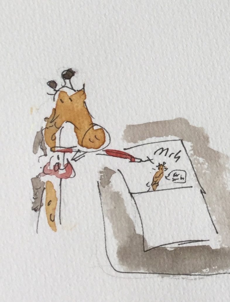 Mr G signing books